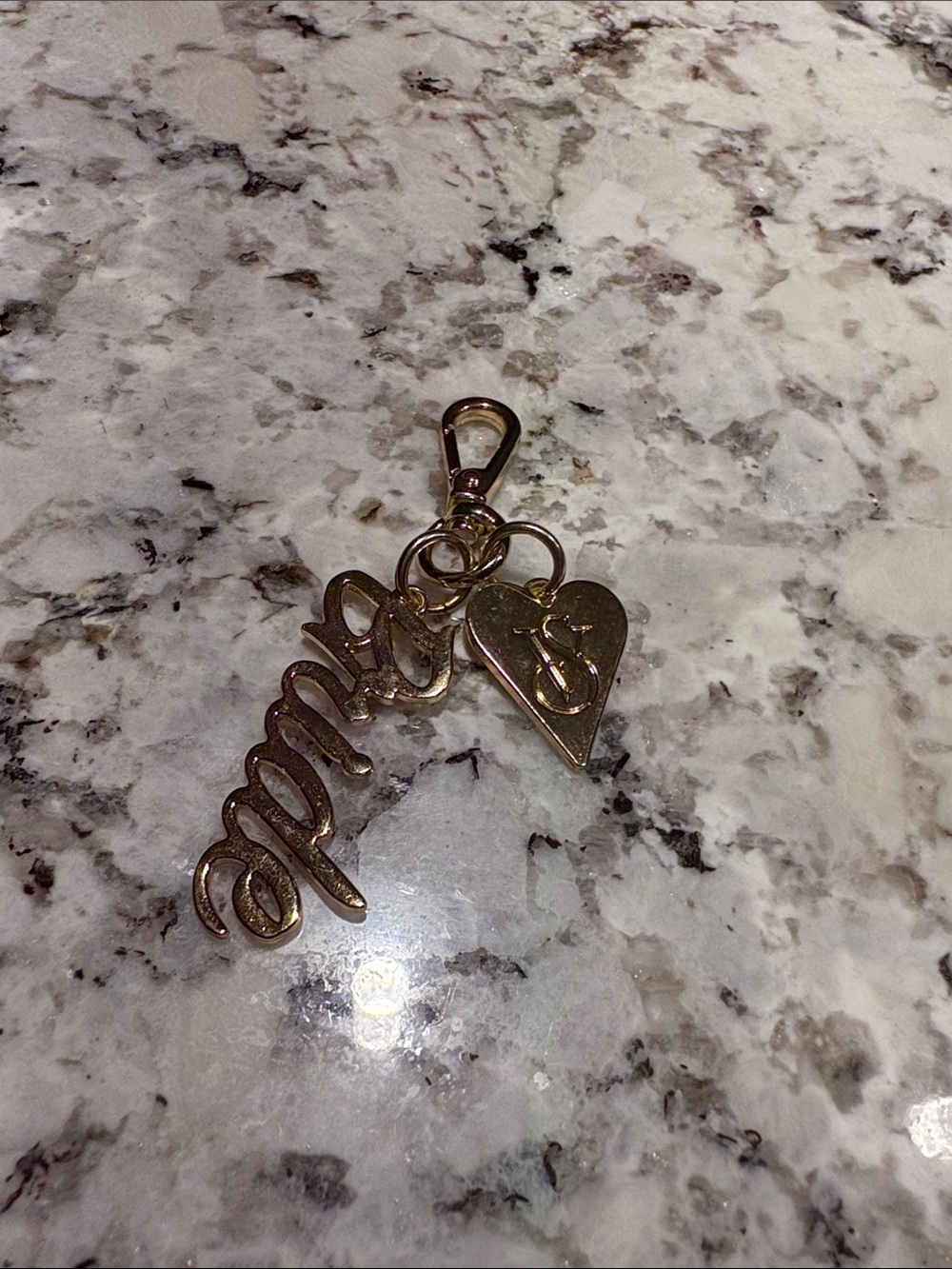 Victoria's Secret Gold Script Bride Key Charm